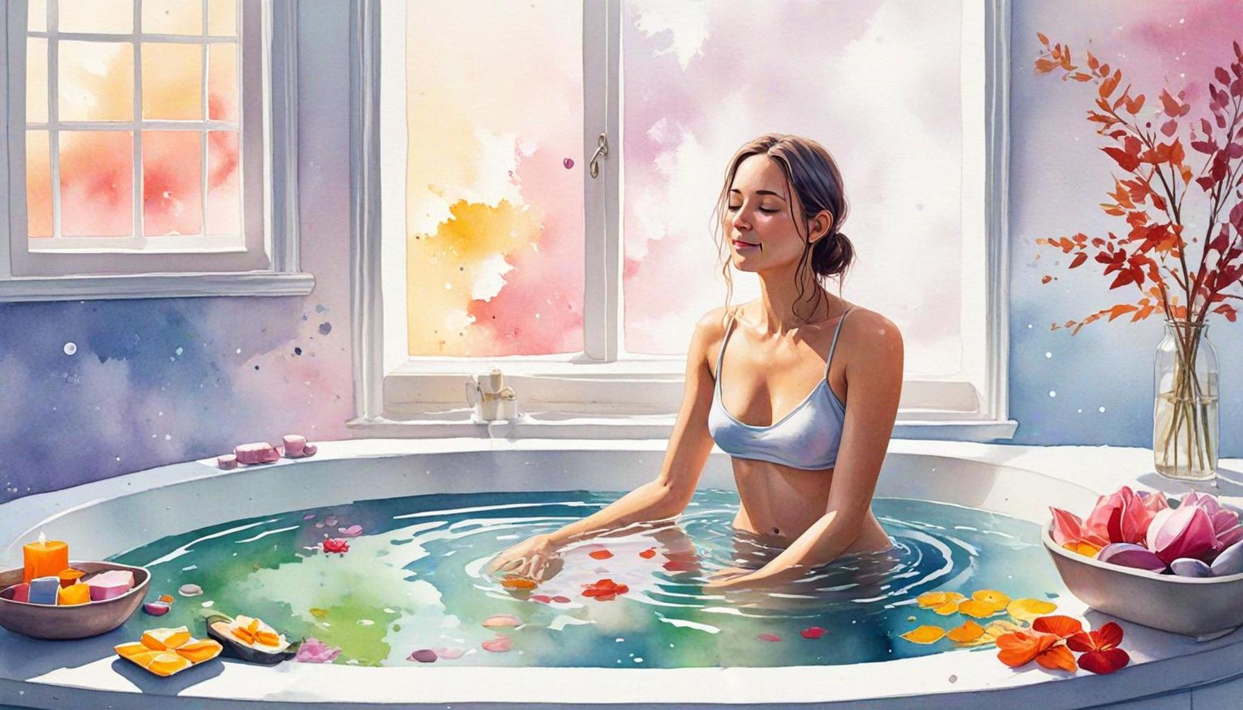 Rituals of Gratitude During Bath Meditation: Strengthening Emotional Health