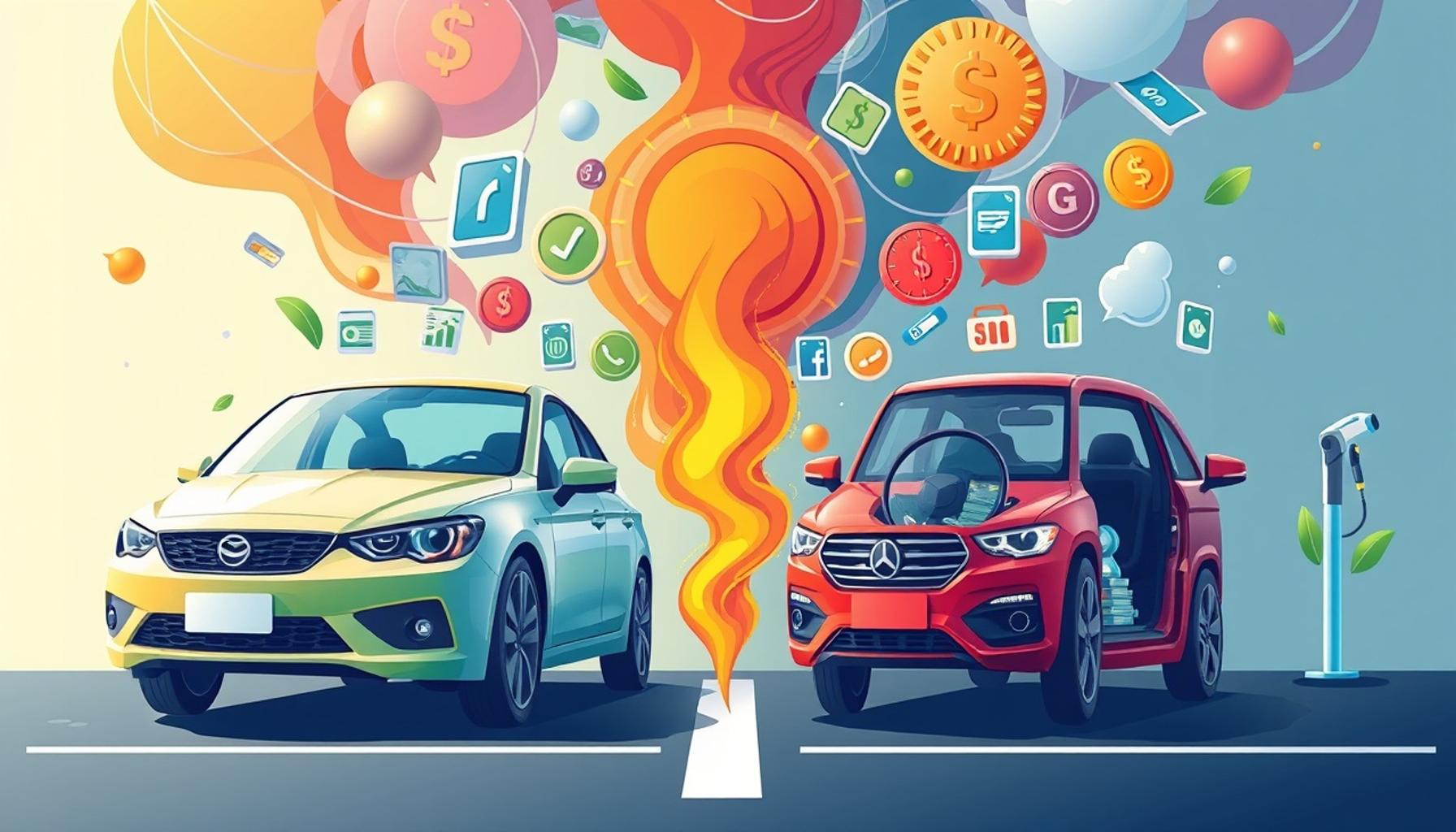 Comparação de Tecnologias: Carros a Combustão vs. Carros Híbridos em termos de Eficiência Energética